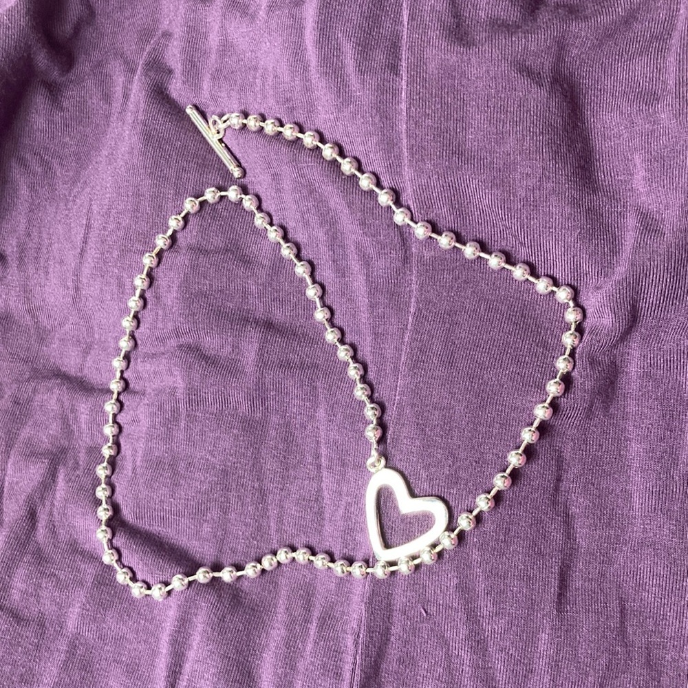 Sterling silver toggle necklace